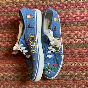 VINTAGE GOLF EMBROIDERED SNEAKERS